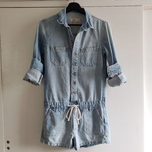 Hollister Denim Romper Shorts XS